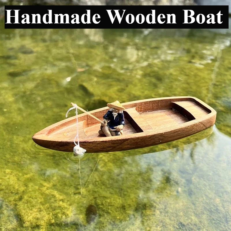 Perahu Kayu Buatan Tangan Mode - Fishing Boat Oar ulasan dan harga