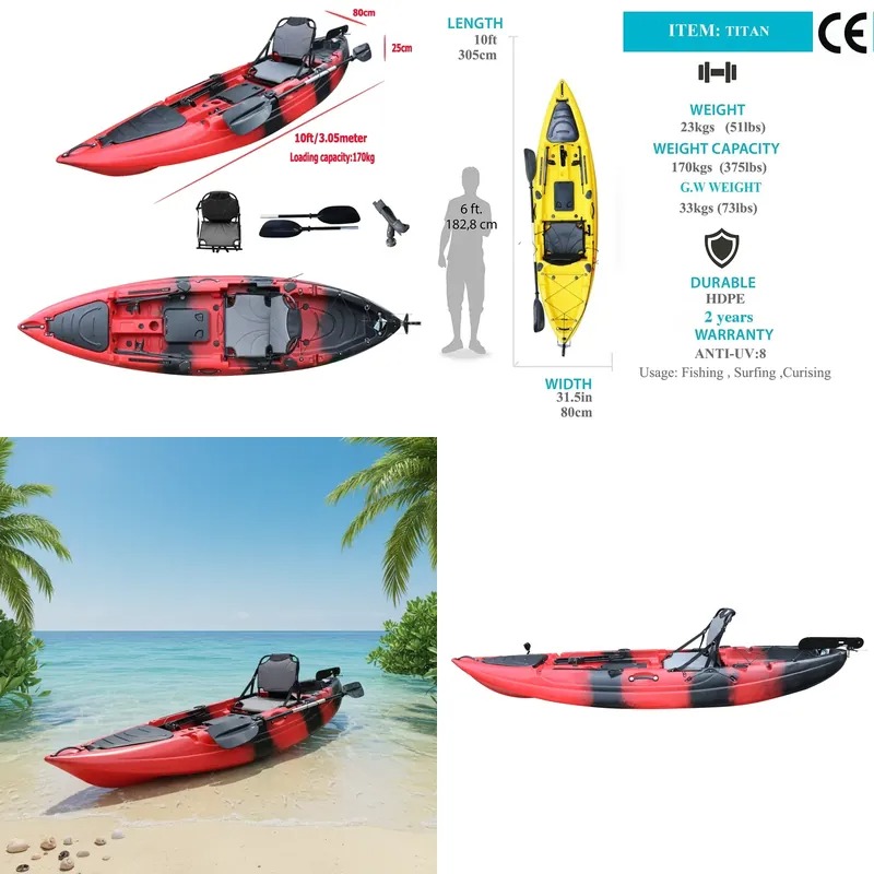 Kayak Pancing Duduk Tunggal 10 - Fishing Boat Seat ulasan dan harga