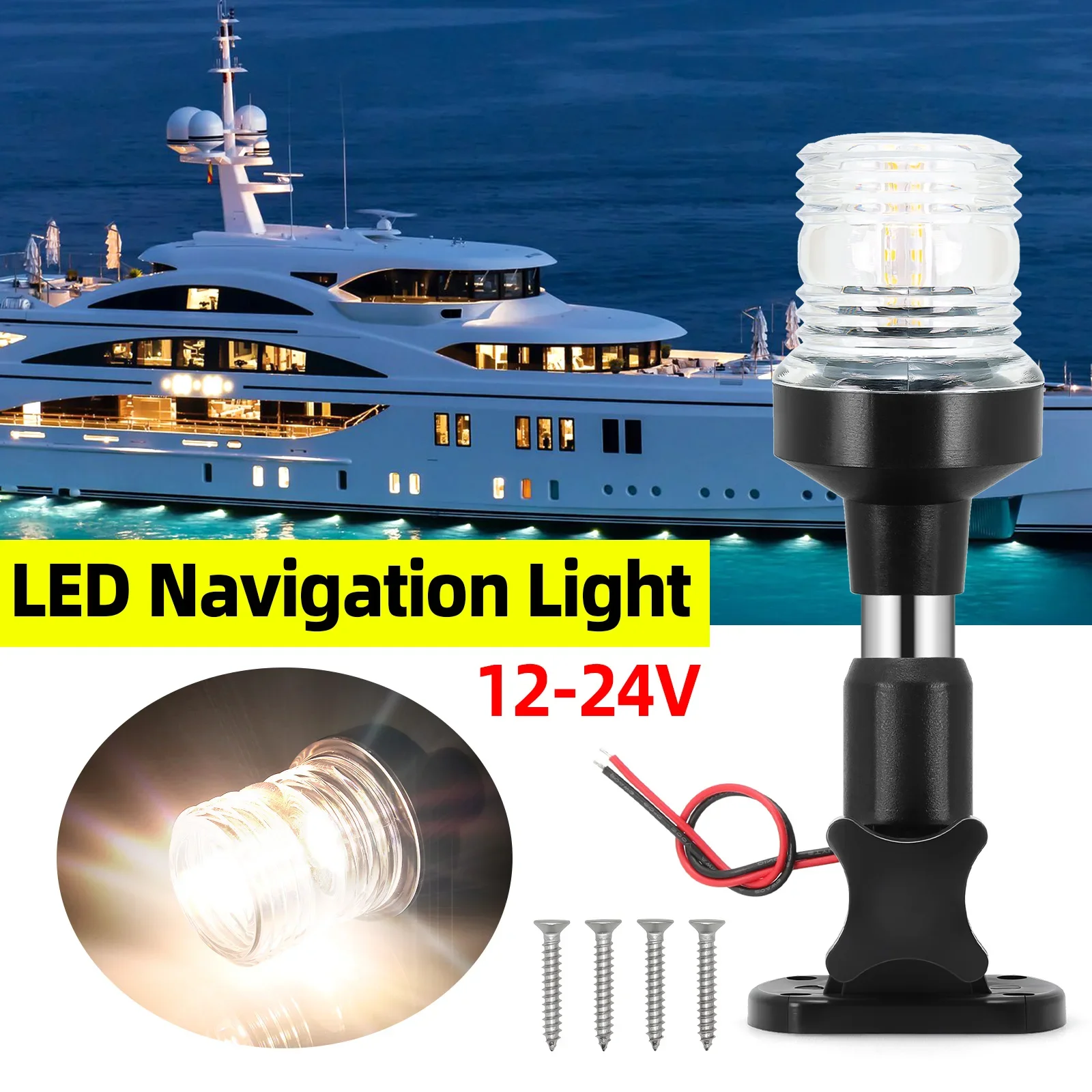 IKLAN 12-24V Lampu Navigasi 6  - Fishing Boat Paddle ulasan dan harga